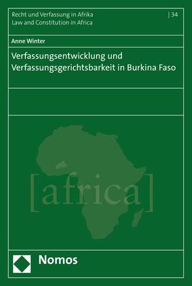 Winter |  Verfassungsentwicklung und Verfassungsgerichtsbarkeit in Burkina Faso | eBook | Sack Fachmedien