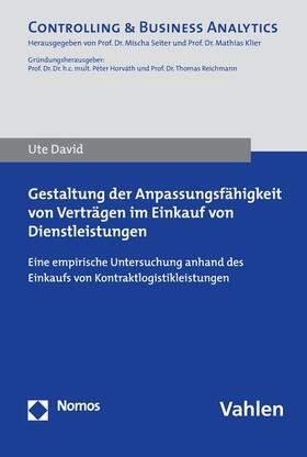 David |  Gestaltung der Anpassungsfähigkeit von Verträgen im Einkauf von Dienstleistungen | eBook | Sack Fachmedien