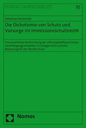 Bramorski |  Die Dichotomie von Schutz und Vorsorge im Immissionsschutzrecht | eBook | Sack Fachmedien