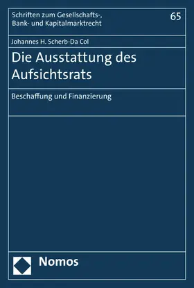 Scherb-Da Col | Die Ausstattung des Aufsichtsrats | E-Book | sack.de