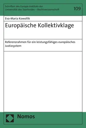 Kowollik |  Europäische Kollektivklage | eBook | Sack Fachmedien