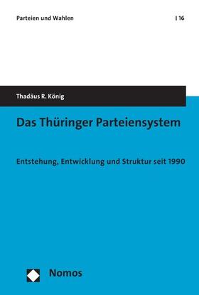 König |  Das Thüringer Parteiensystem | eBook | Sack Fachmedien