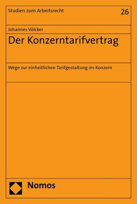 Völcker |  Der Konzerntarifvertrag | eBook | Sack Fachmedien