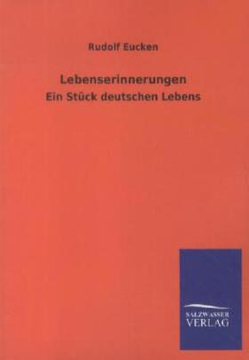 Eucken |  Lebenserinnerungen | Buch |  Sack Fachmedien