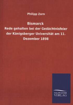 Zorn |  Bismarck | Buch |  Sack Fachmedien