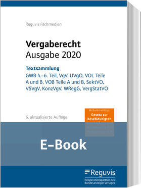 Reguvis Fachmedien GmbH |  Vergaberecht - Ausgabe 2020 (E-Book) | eBook | Sack Fachmedien