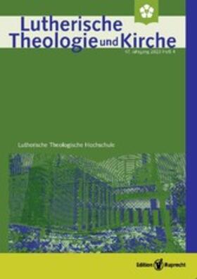 Barnbrock / Behrens / Neddens |  Lutherische Theologie und Kirche, Heft 01/2020 - ganzes Heft als eJournal | eBook | Sack Fachmedien