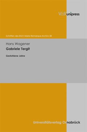Wagener |  Gabriele Tergit | eBook | Sack Fachmedien