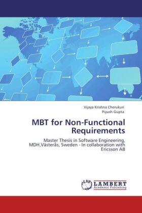 Cherukuri / Gupta |  MBT for Non-Functional Requirements | Buch |  Sack Fachmedien