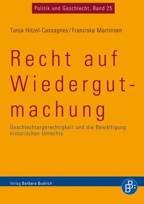 Hitzel-Cassagnes / Martinsen |  Recht auf Wiedergutmachung | Buch |  Sack Fachmedien
