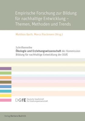 Barth / Rieckmann |  Empirische Forschung zur Bildung für nachhaltige Entwicklung – Themen, Methoden und Trends | eBook | Sack Fachmedien
