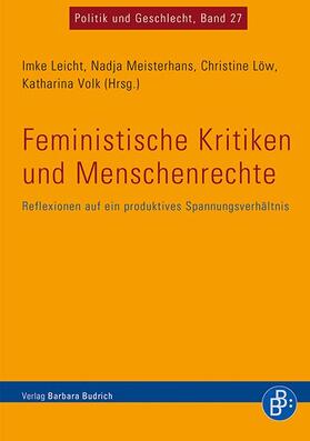 Leicht / Meisterhans / Löw |  Feministische Kritiken und Menschenrechte | Buch |  Sack Fachmedien