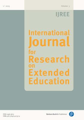 Bae / du Bois-Reymond / Dyson |  IJREE – International Journal for Research on Extended Education 1/2015 | Buch |  Sack Fachmedien