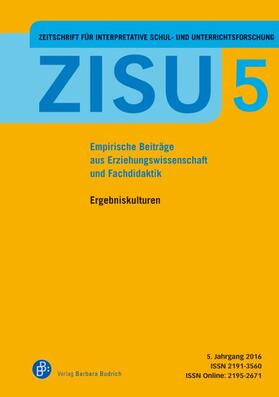 Bennewitz / Hackl / Pflugmacher |  ZISU – Zeitschrift für interpretative Schul- und Unterrichtsforschung | eBook | Sack Fachmedien