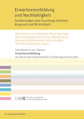 Ebner von Eschenbach / Käpplinger / Kondratjuk |  Erwachsenenbildung und Nachhaltigkeit | eBook | Sack Fachmedien