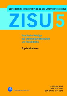 Bennewitz / Hackl / Pflugmacher |  ZISU – Zeitschrift für interpretative Schul- und Unterrichtsforschung | Buch |  Sack Fachmedien
