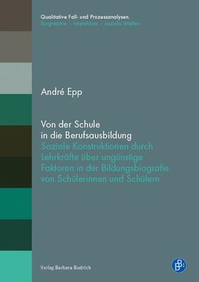 Epp |  Von der Schule in die Berufsausbildung | Buch |  Sack Fachmedien