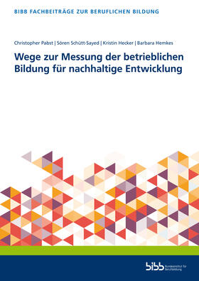 Pabst / Schütt-Sayed / Hecker |  Wege zur Messung der betrieblichen Bildung für nachhaltige Entwicklung | Buch |  Sack Fachmedien