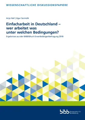 Hall / Sevindik / Bundesinstitut für Berufsbildung |  Einfacharbeit in Deutschland – wer arbeitet was und unter welchen Bedingungen? | Buch |  Sack Fachmedien