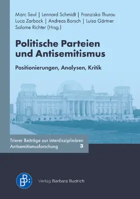 Seul / Schmidt / Thurau |  Politische Parteien und Antisemitismus | Buch |  Sack Fachmedien