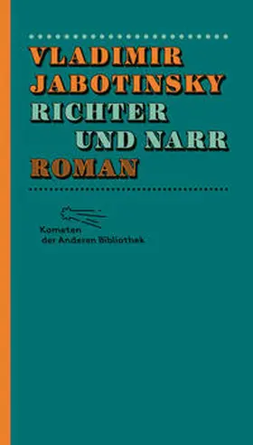 Jabotinsky |  Richter und Narr | Buch |  Sack Fachmedien