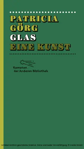 Görg |  Glas | eBook | Sack Fachmedien