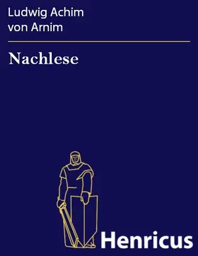 Arnim |  Nachlese | eBook | Sack Fachmedien