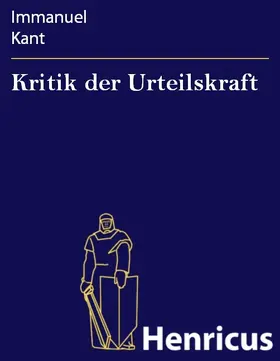 Kant |  Kritik der Urteilskraft | eBook | Sack Fachmedien