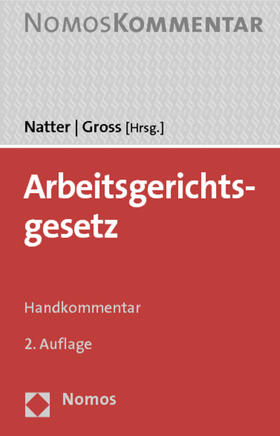 Natter / Gross |  Arbeitsgerichtsgesetz | Buch |  Sack Fachmedien