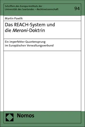 Pawlik |  Das REACH-System und die Meroni-Doktrin | Buch |  Sack Fachmedien