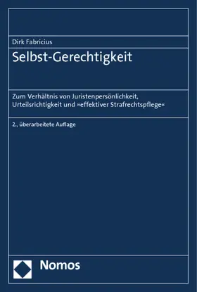 Fabricius |  Selbst-Gerechtigkeit | Buch |  Sack Fachmedien