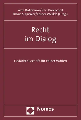 Kokemoor / Kroeschell / Slapnicar |  Recht im Dialog | Buch |  Sack Fachmedien