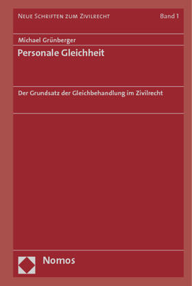 Grünberger |  Personale Gleichheit | Buch |  Sack Fachmedien