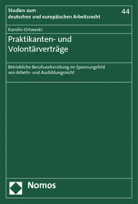 Orlowski |  Praktikanten- und Volontärverträge | Buch |  Sack Fachmedien