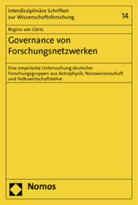 Görtz | Görtz, R: Governance von Forschungsnetzwerken | Buch | 978-3-8487-0770-6 | sack.de