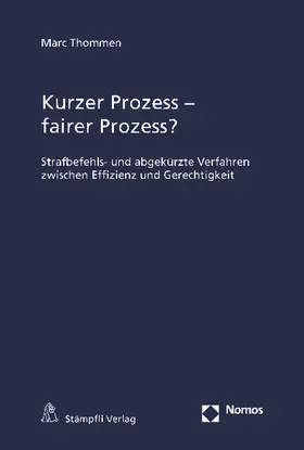 Thommen |  Kurzer Prozess - fairer Prozess? | Buch |  Sack Fachmedien