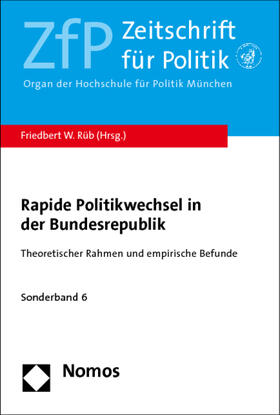 Rüb |  Rapide Politikwechsel in der Bundesrepublik | Buch |  Sack Fachmedien