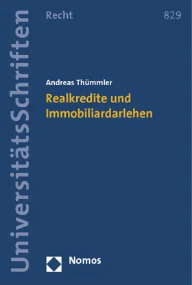 Thümmler |  Realkredite und Immobiliardarlehen | Buch |  Sack Fachmedien