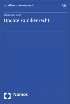 Hager |  Update Familienrecht | Buch |  Sack Fachmedien