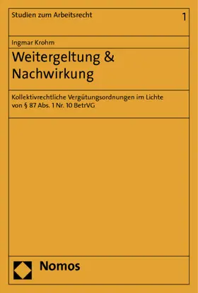 Krohm |  Weitergeltung & Nachwirkung | Buch |  Sack Fachmedien