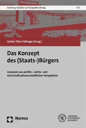 Pállinger |  Das Konzept des (Staats-)Bürgers | Buch |  Sack Fachmedien