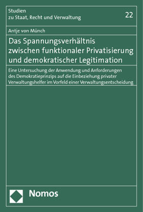 Münch |  Münch, A: Spannungsverhältnis / funktionaler Privatisierung | Buch |  Sack Fachmedien