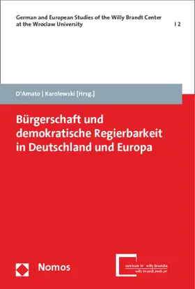 D'Amato / Karolewski |  Bürgerschaft und demokratische Regierbarkeit in Deutschland und Europa | Buch |  Sack Fachmedien