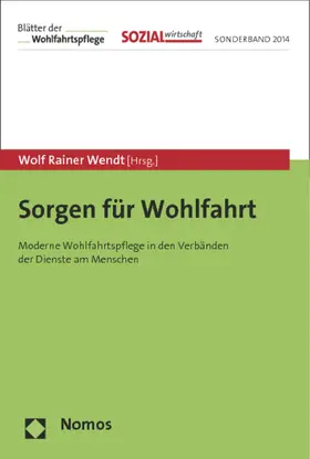 Wendt |  Sorgen für Wohlfahrt | Buch |  Sack Fachmedien