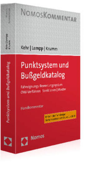 Kehr / Lempp / Krumm |  Punktsystem und Bußgeldkatalog | Buch |  Sack Fachmedien