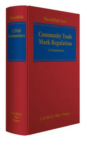 Hasselblatt |  Community Trade Mark Regulation | Buch |  Sack Fachmedien