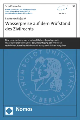 Rajczak |  Wasserpreise auf dem Prüfstand des Zivilrechts | Buch |  Sack Fachmedien