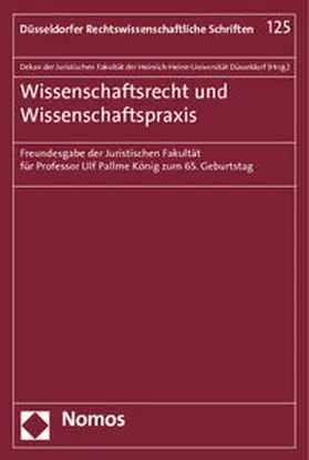  Wissenschaftsrecht und Wissenschaftspraxis | Buch |  Sack Fachmedien