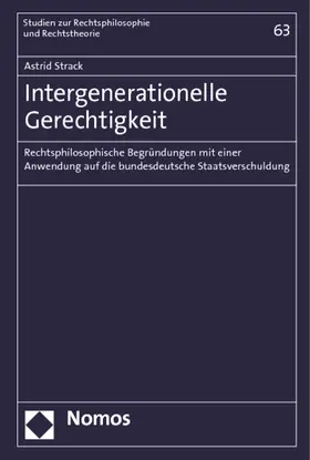 Strack |  Intergenerationelle Gerechtigkeit | Buch |  Sack Fachmedien