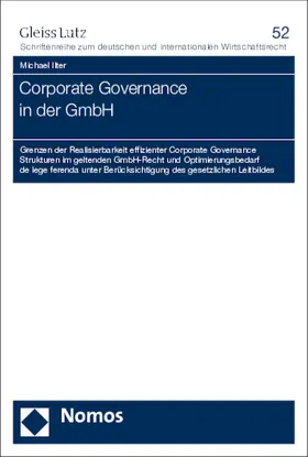 Ilter |  Corporate Governance in der GmbH | Buch |  Sack Fachmedien